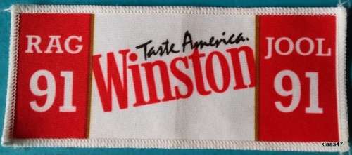 Vintage Rag/Jool 1991: Taste America. Winston - Fabric patch 17.8x7.5cm