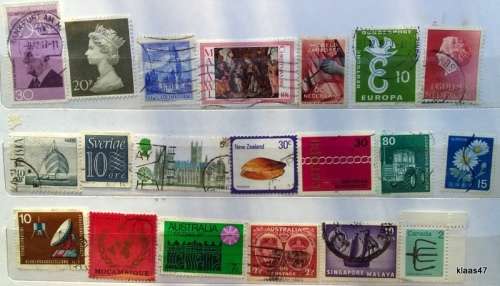 World Mix - Mixed Lot of 20 Used stamps