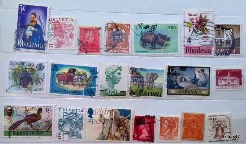 World Mix - Mixed Lot of 20 Used stamps