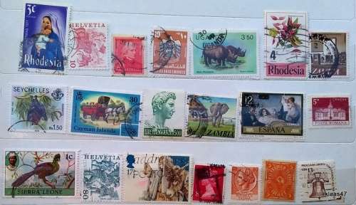 World Mix - Mixed Lot of 20 Used stamps