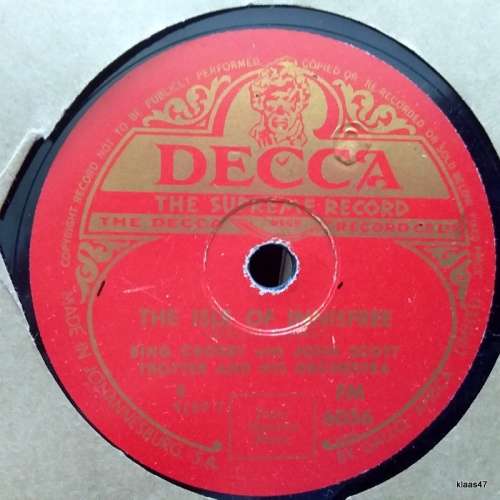 Decca - Galway Bay/The Isle of Innisfree - Bing Crosby - SA Press - 78rpm