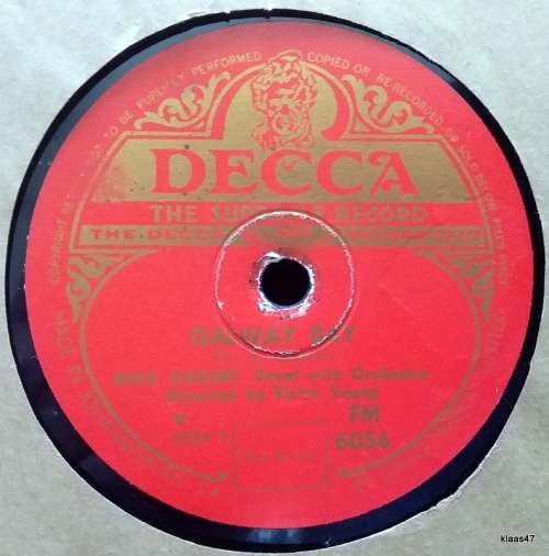 Decca - Galway Bay/The Isle of Innisfree - Bing Crosby - SA Press - 78rpm