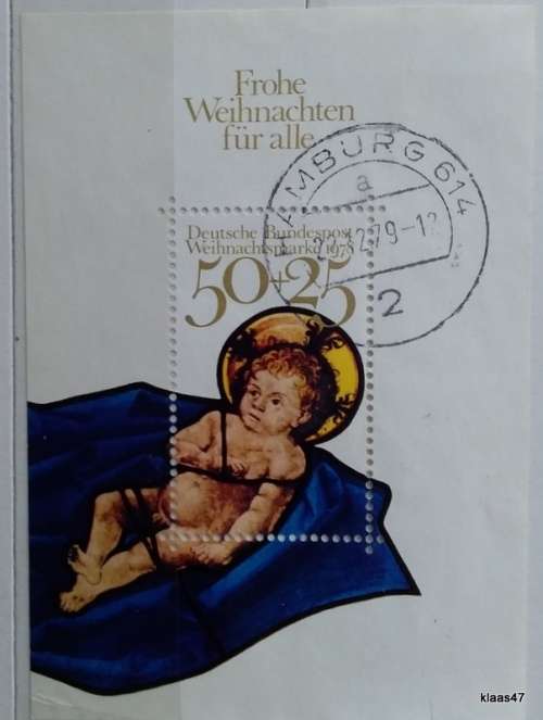 Germany - 1978 - Frohe Weihnachten Für Alle - Christmas Miniature Sheet - Cancelled