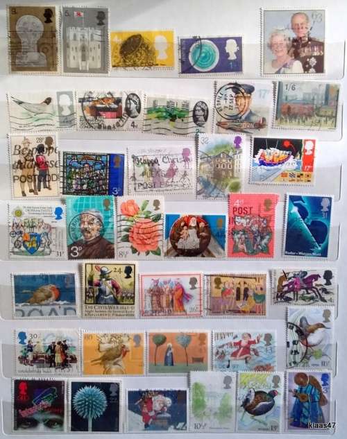 GB - Mixed Lot of 37 Used (some Hinged) stamps