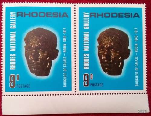 Rhodesia - 1967 - National Gallery - 9d Pair Unused