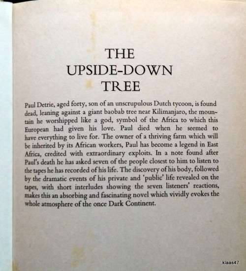 The Upside-Down Tree - Hardy Kruger - Hardcover (Transl: G H Mainwaring)