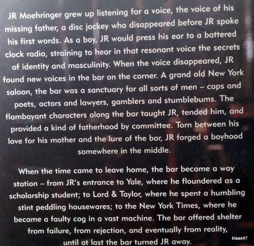 The Tender Bar - J R Moehringer - Paperback (A Memoir)