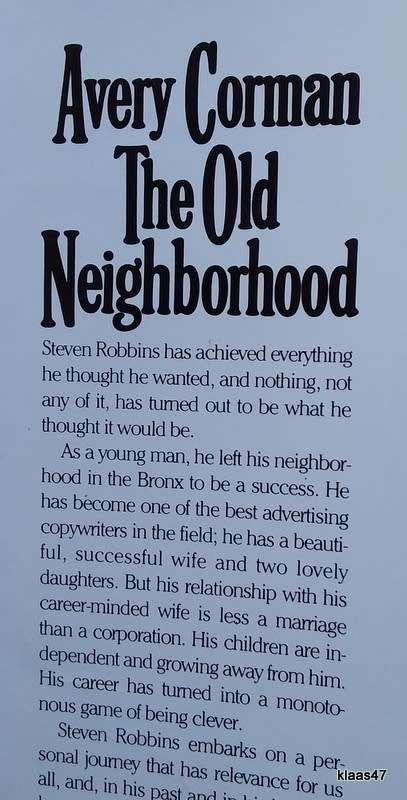 The Old Neighborhood - Avery Corman - Hardcover