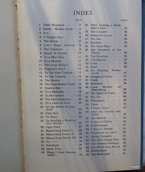 The Glen (Camp`s Bay) and Other Poems - William H Lipsett - Hardcover