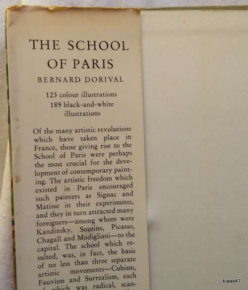 The School of Paris: In the Musee D`Art Moderne - Bernard Dorival - Hardcover