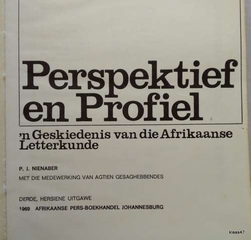 Perspektief en Profiel - Saamgestel deur PJ Nienaber