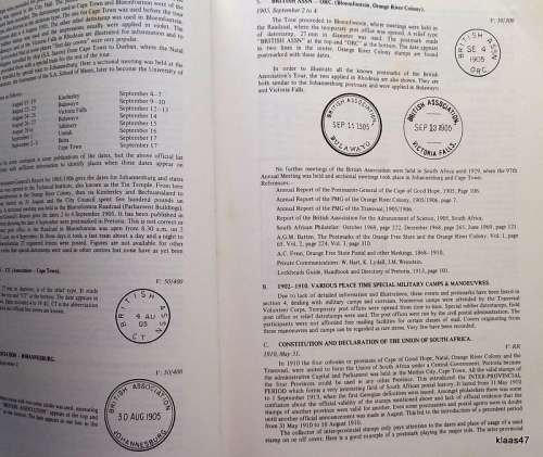 The Special and Commemorative Postmarks, Cachets and Covers of S A 1892-1975 - Hasso O Reisener