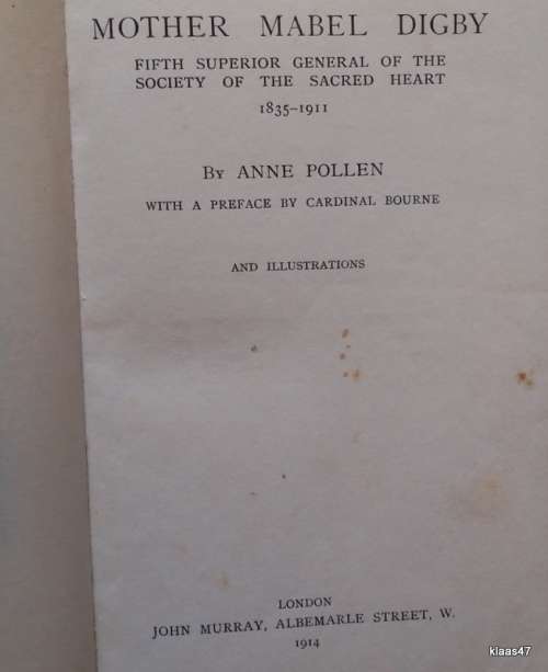 Mother Mabel Digby 1835-1911 - A Pollen - Hardcover