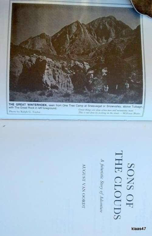 Sons of the Clouds: A Futuristic Story - August van Oordt - Hardcover (Inscribed by Author)