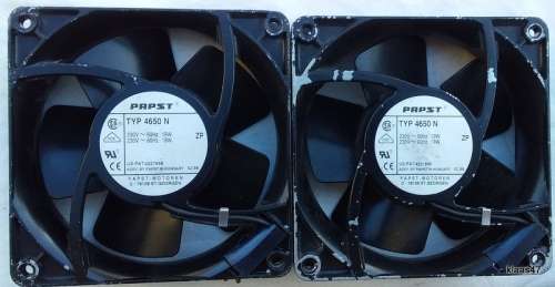 2 Papst - axial compact fans - 4650 N