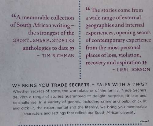 Trade Secrets - Ed: Joanne Hichens - Paperback (Tales with a Twist) ** Signed Copy**