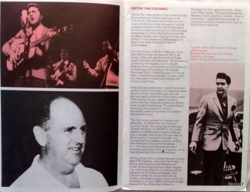 The Elvis Story - Reader`s Digest Leaflet only from Boxed set of casettes