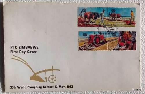 Zimbabwe - 30th World Ploughing Contest - 1983 - FDC