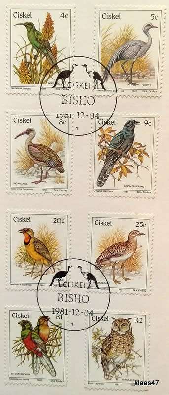 Ciskei - 1981 - Birds (First Def Series) - First Day Card