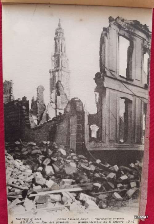17 Post Cards - WW1 (1914-1916) - Arras:  After The Bombardement - 15 in book form 2 loose