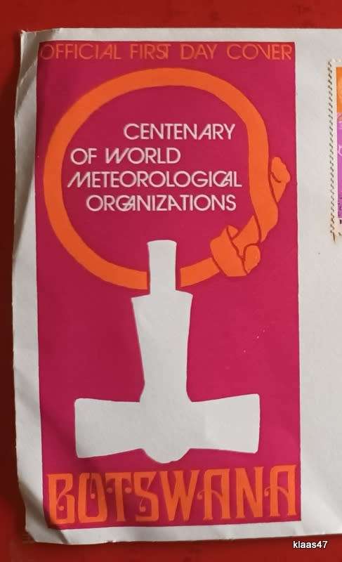 Botswana - World Meteorological Organization Centenary - 1973 - FDC