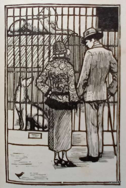 A Man in the Zoo - David Garnett - Hardcover - 1924 3rd Imp (Chatto and Windus)