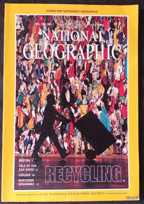 National Geographic Magazine - Vol. 186 No. 1 - Recycling - July 1994