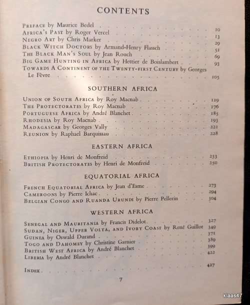 The World in Colour - South and Central Africa - Ed: Dore Ogrizek - Hardcover 1954