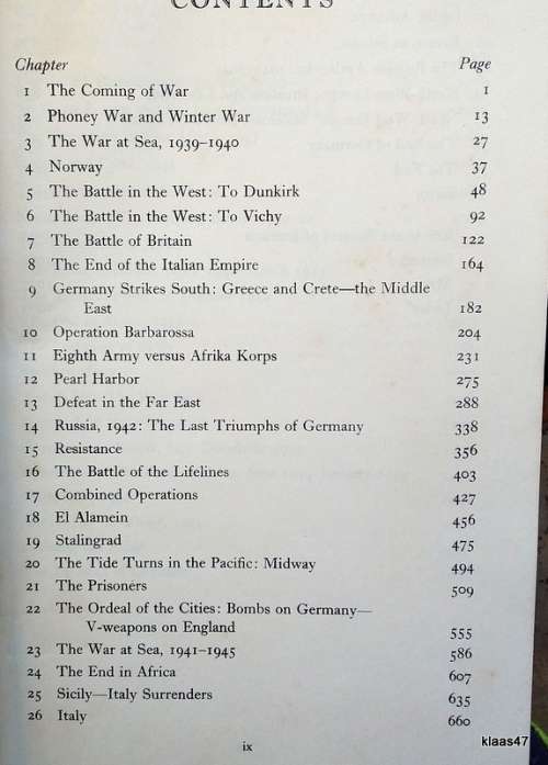 The War 1939-1945 - Edited: Desmond Flower and James Reeves - Hardcover