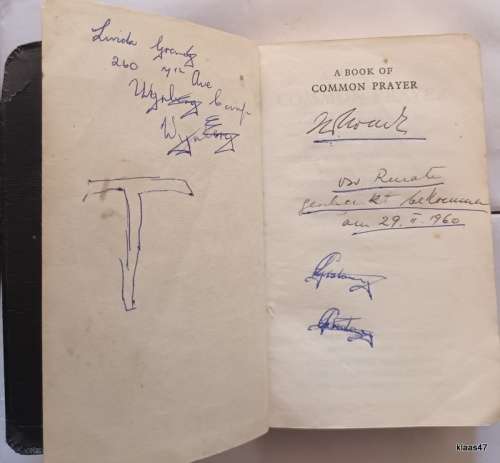 A Book of Common Prayer (Church of the Province in South Africa) 5th Imp 1959