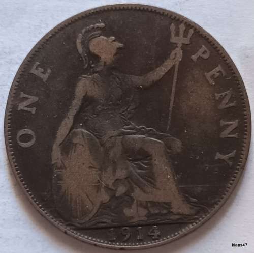 GB - George V - 1914 - Penny - Bronze