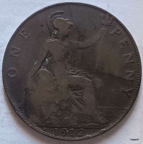 GB - George V - 1912 - Penny - Bronze