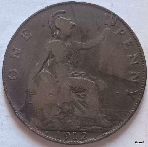 GB - George V - 1912 - Penny - Bronze