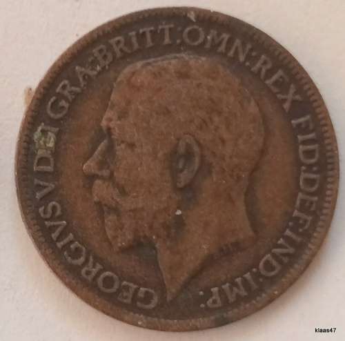 GB - 1917 - George V - Farthing - Bronze