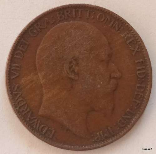 GB - 1910 - Edward VII - Half Penny - Bronze
