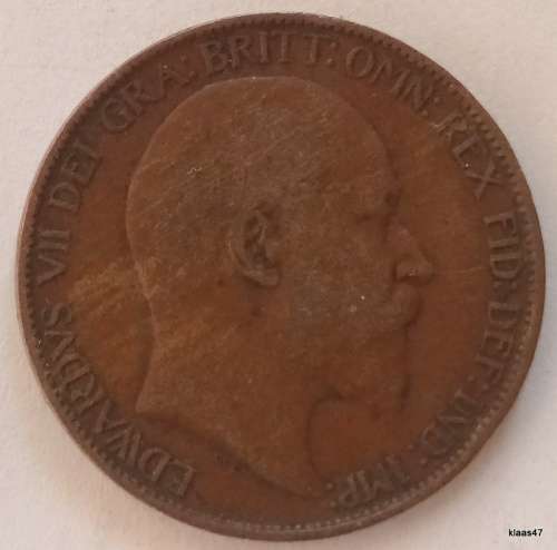 GB - 1910 - Edward VII - Half Penny - Bronze