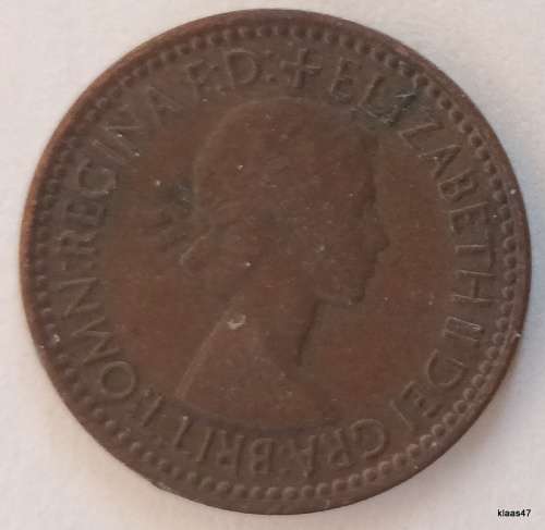 GB - 1953 - Elizabeth II - Farthing - Bronze