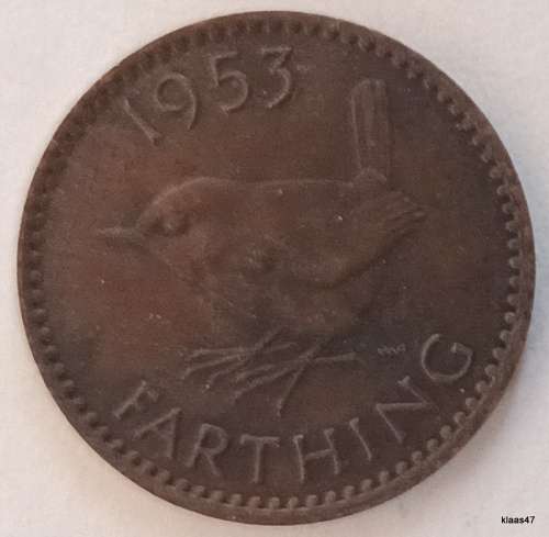 GB - 1953 - Elizabeth II - Farthing - Bronze