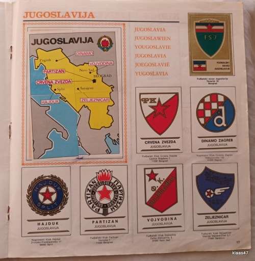 Panini - Football clubs 1975 - Incomplete album - 25 stickers missing - (Total: 307)