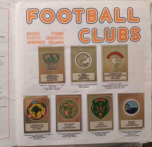 Panini - Football clubs 1975 - Incomplete album - 25 stickers missing - (Total: 307)