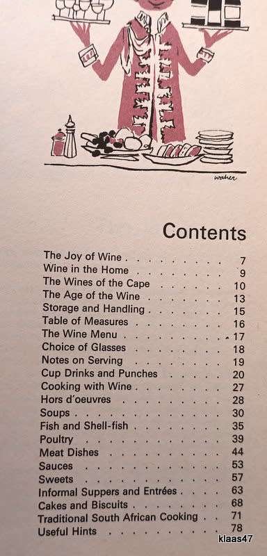 Liqorama Entertaining with Wines of the Cape - Ko-operatiewe Wijnbouwers Vereniging - 4th Ed 1971