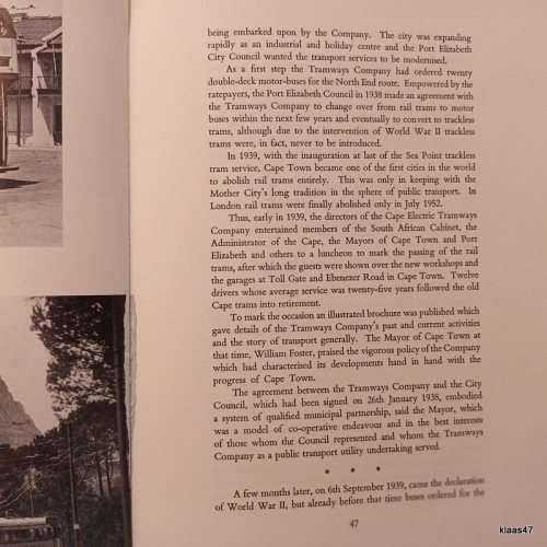 Cape Trams (From Horse to Diesel) - Fraser Gill and Associates c1961