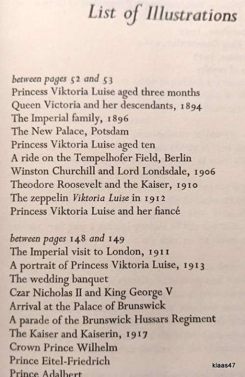 The Kaiser`s Daughter - Memoirs of H.R.H. Viktoria Luise, Princess of Prussia - Hardcover 1977