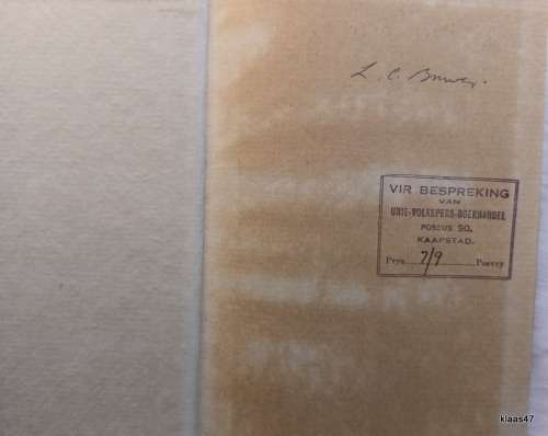 Gebondenes (Korverhale) F.A Venter - Hardeband 1949