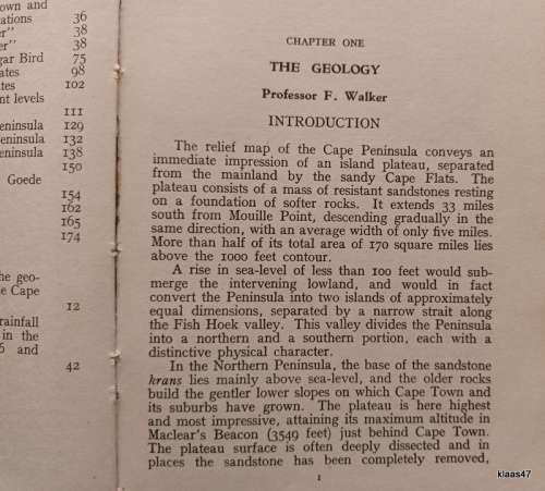 The Cape Peninsula - Ed: J A Mabbutt - Paperback 1952