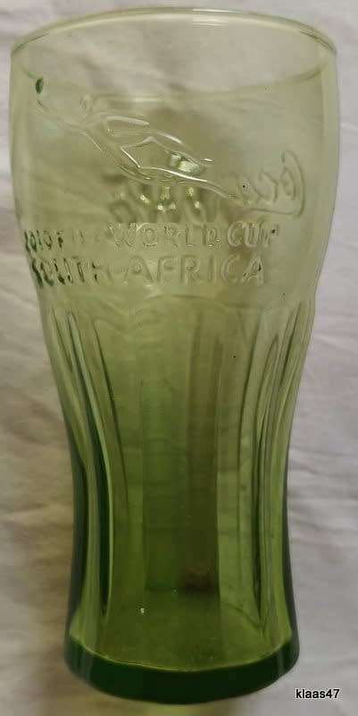 Coca-Cola Contour Gree Drinking glass Fifa World Cup 2010 South Africa