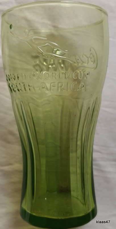Coca-Cola Contour Gree Drinking glass Fifa World Cup 2010 South Africa