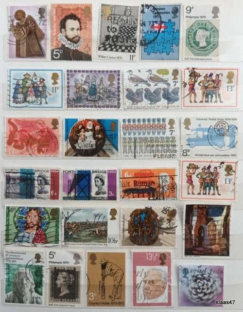 GB - Mixed Lot of 26 Used stamps