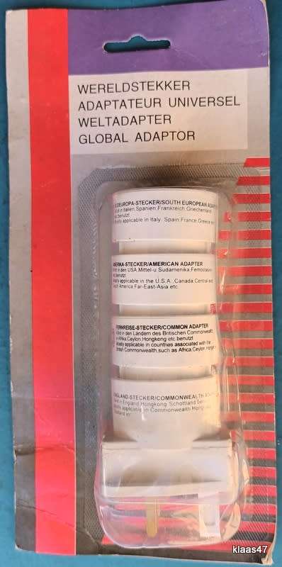 5 electrical  and test equipment plugs for Global Adaptors