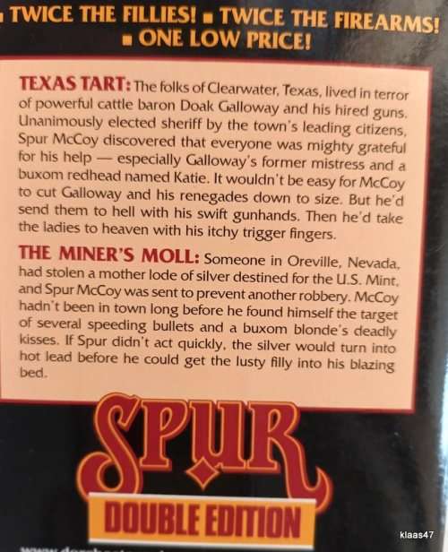 Spur: Double Edition - Texas Tart / The Miner`s Moll - Dirk Fletcher